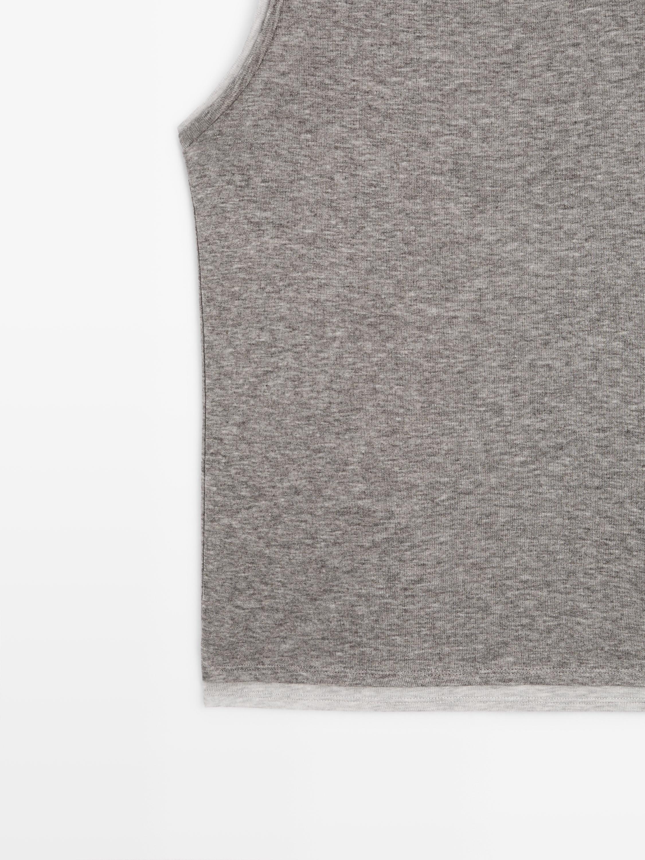 Top sans manches finition double